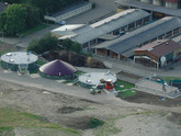 picture aerial photography biogas plant