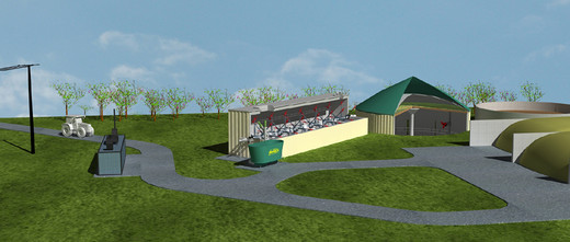 Picture plug flow biogas plant